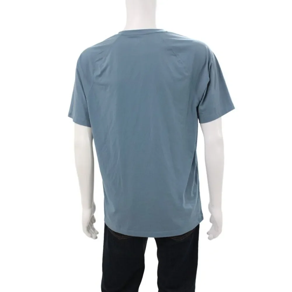 Rhone Mens Athleisure Blue Short Sleeve T-Shirt Size L